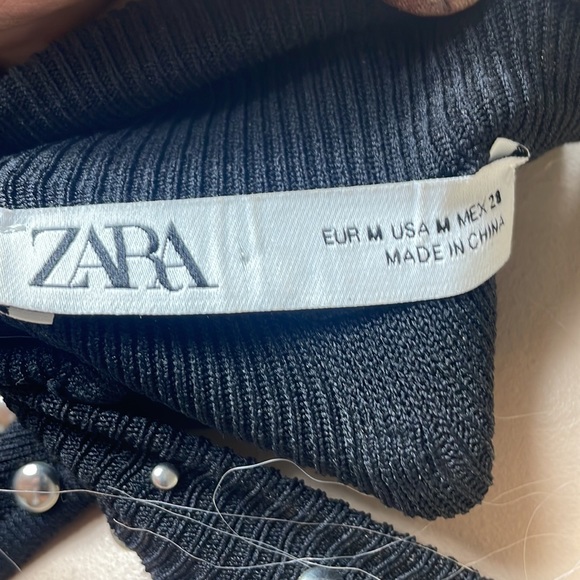 ZARA STUDDED TOP - Picture 8 of 10